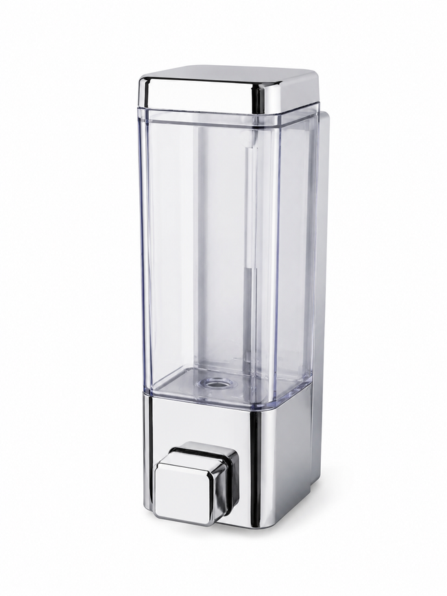 Small Wall Mount Soap Dispenser, Compact, ABS Soap Dispenser for Bathroom & Kitchen, Gold-x
