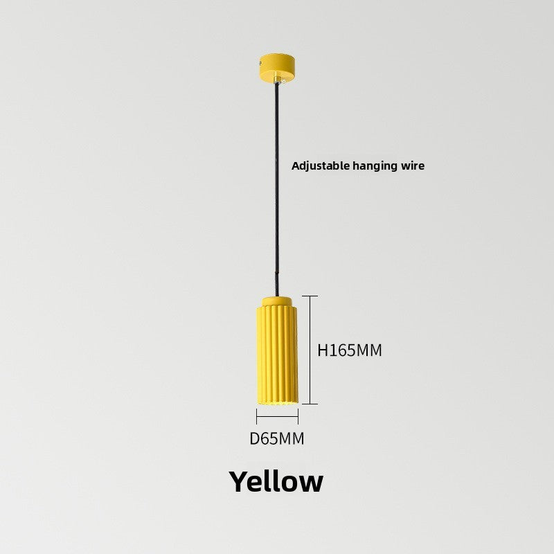 Modern Minimalist Cylindrical Pendant Light, Nordic Hanging Ceiling Lamp for Kitchen, Dining Room, Bedroom & Living Room