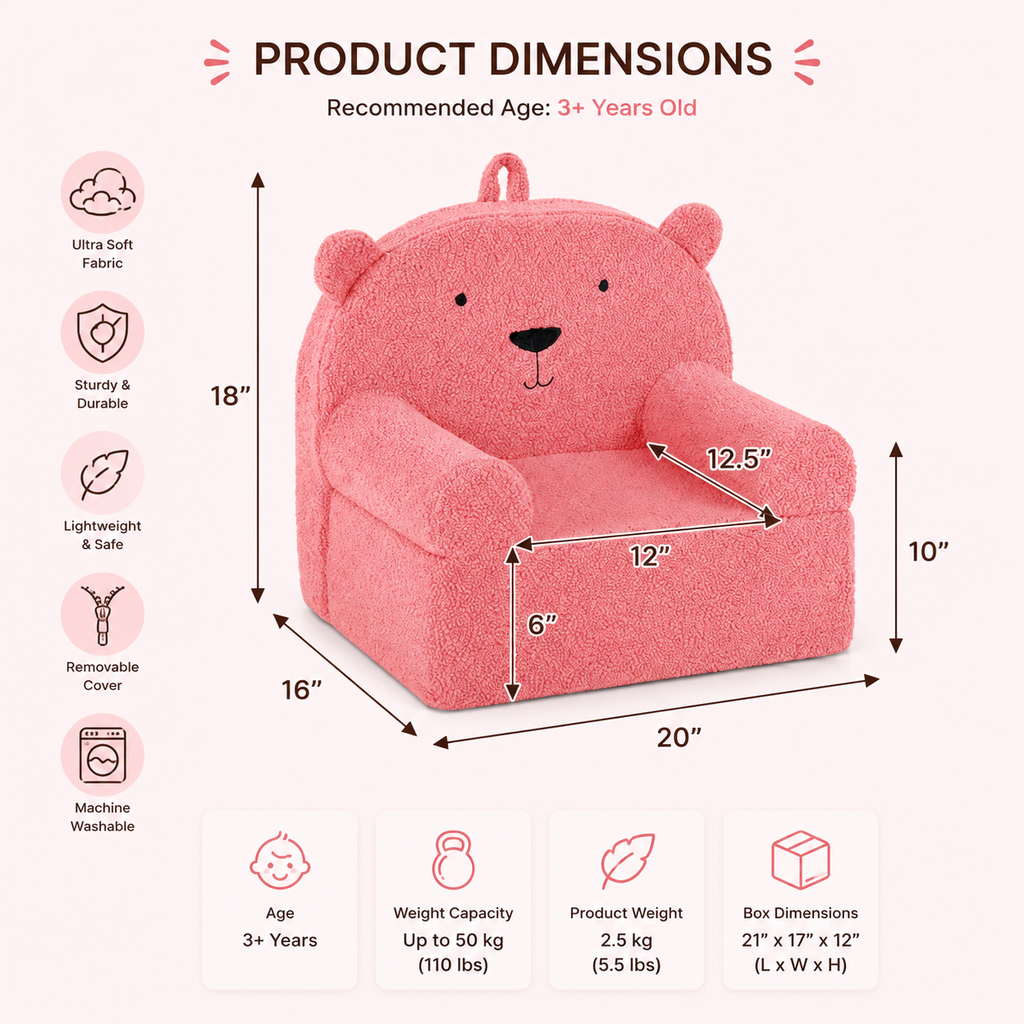 Bear Shaped Kids Sofa