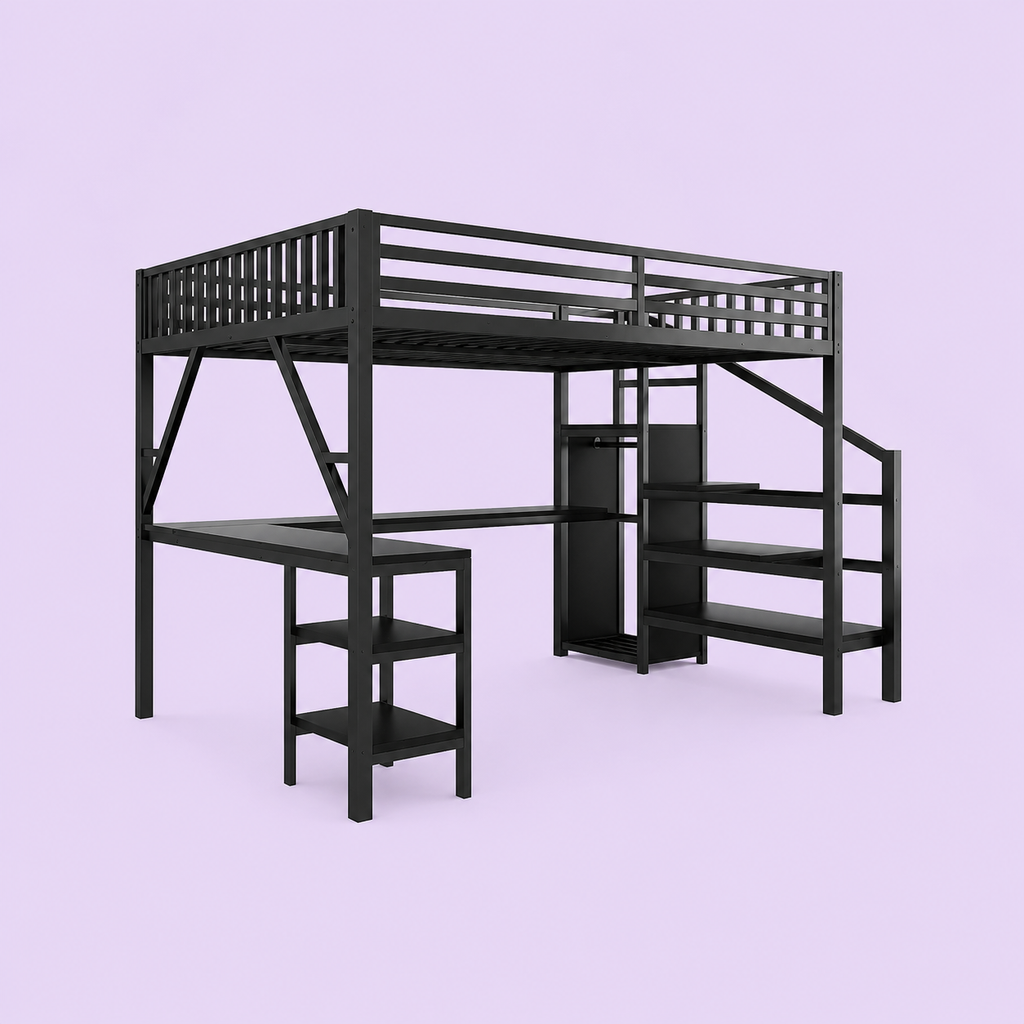 Queen Gaming Loft Bed
