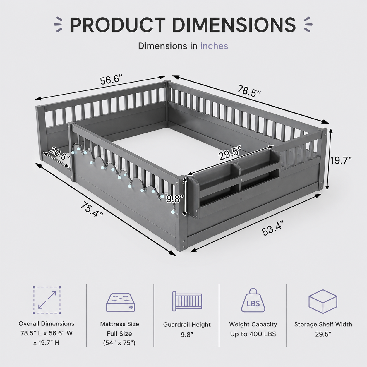 Full Montessori Floor Bed