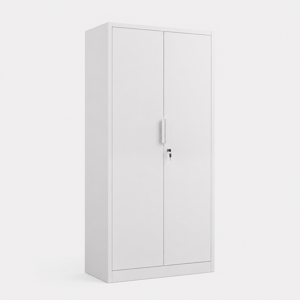 2 Door File Cabinet With Lock, 70-Inch