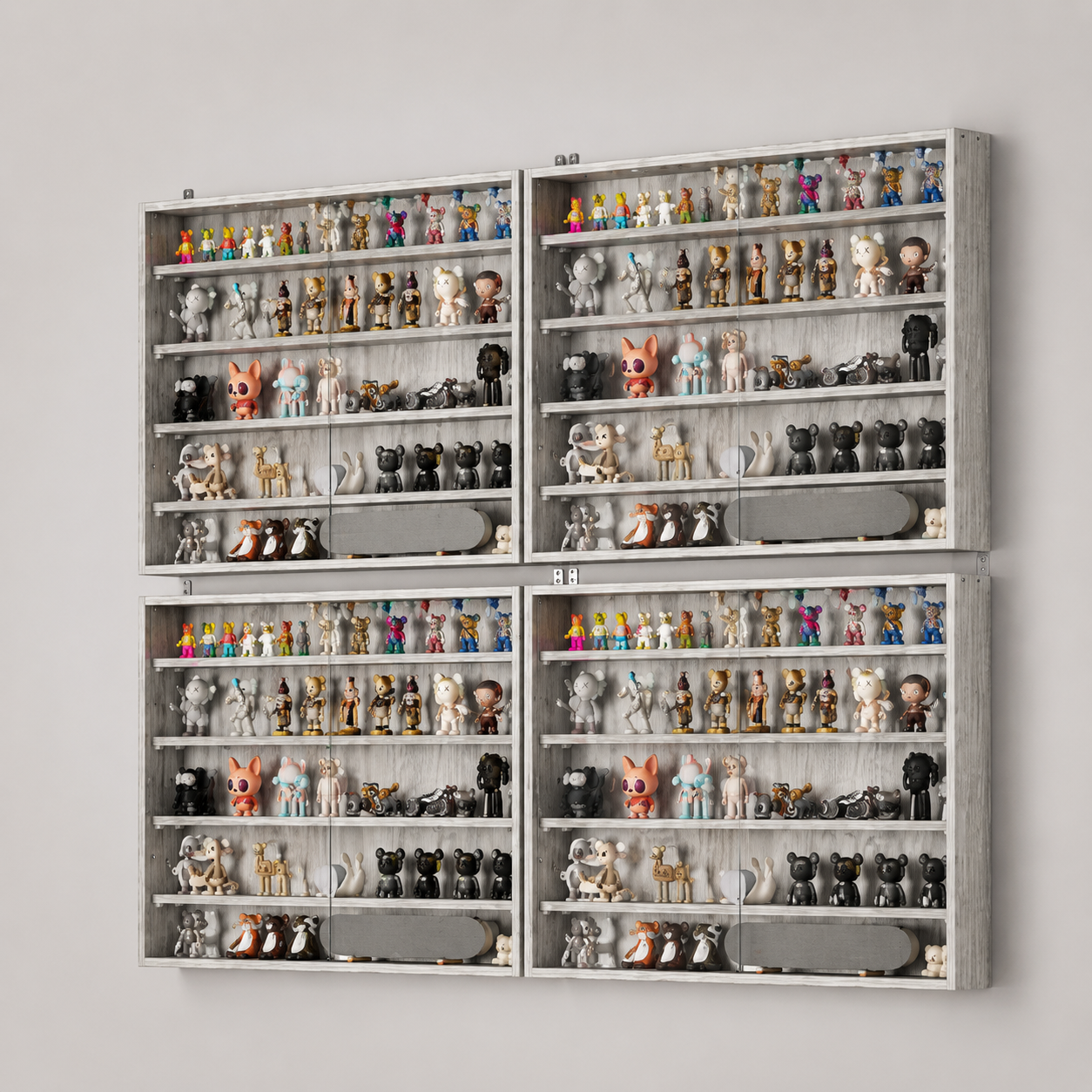 5 Tier Display Cabinet, Wall Mounted