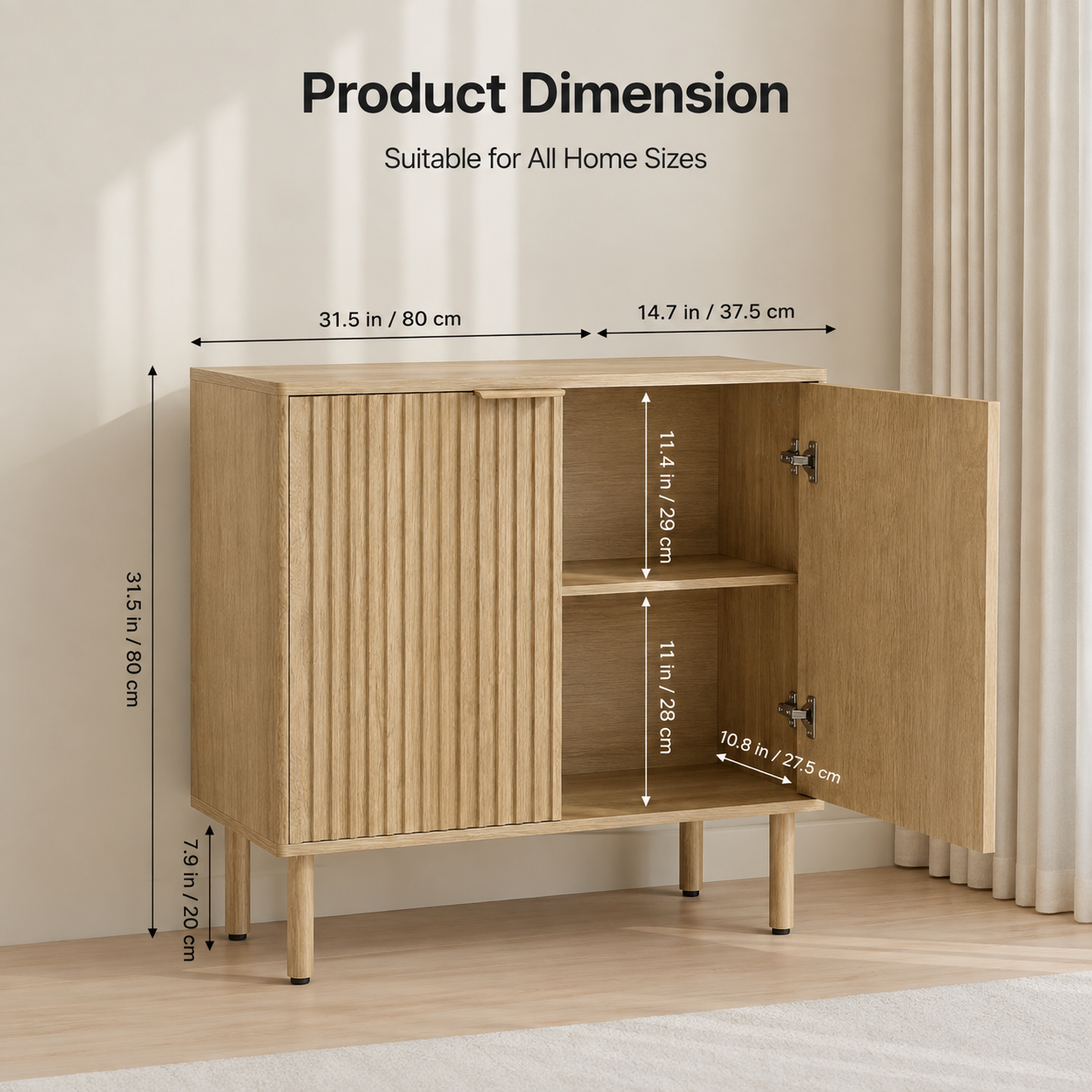 Coffee Bar Fluted Table