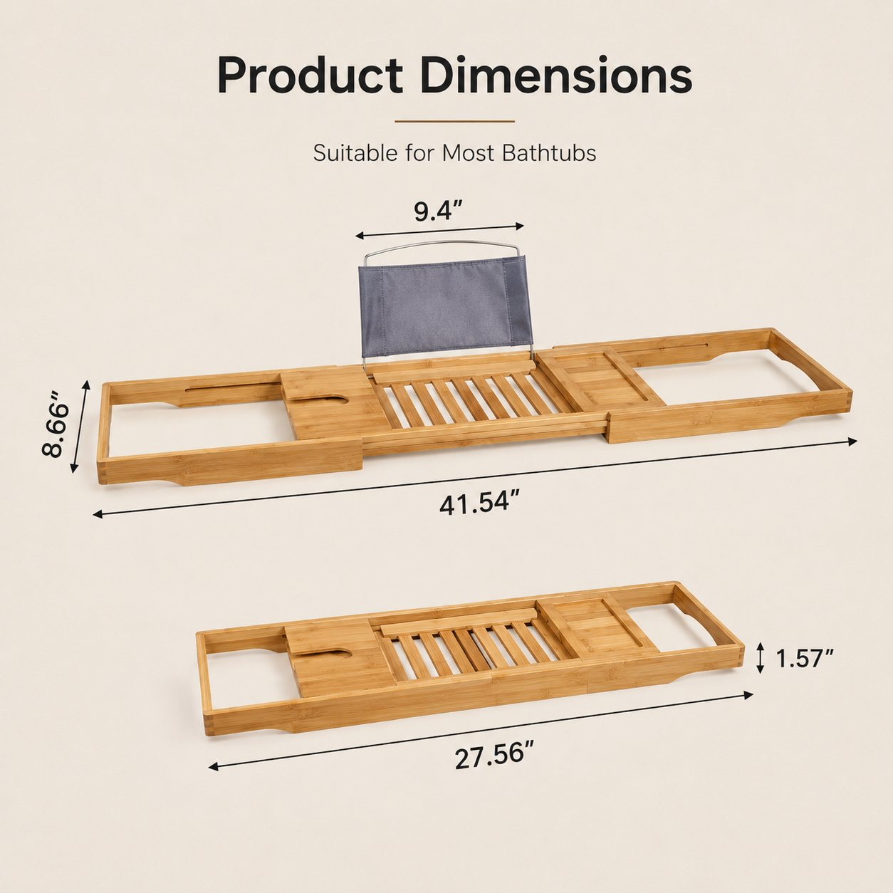 Bathtub Caddy, Tray Table
