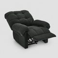 Dark Gray Recliner Chair, Overstuffed