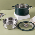 Emerald Elite, 7-Piece Ceramic Cookware Set, Gold-x