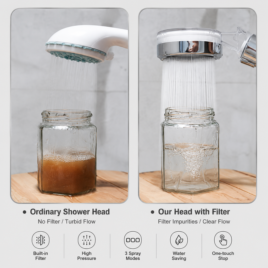 Filtered Handheld Shower Head
