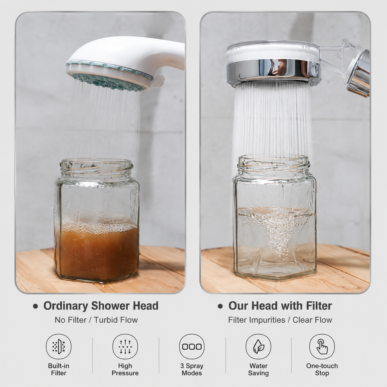 Filtered Handheld Shower Head