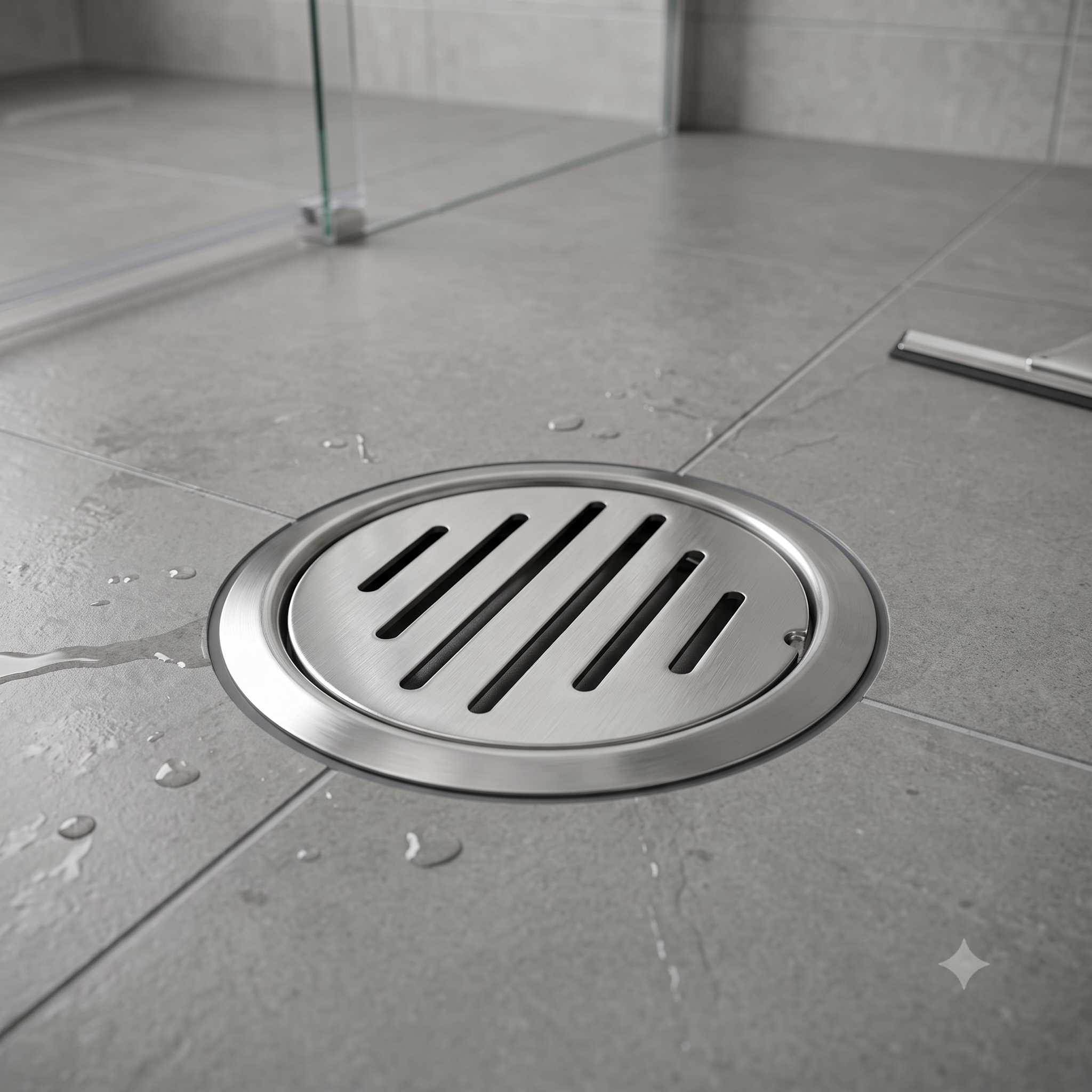 Lock Jali for Bathroom Drain, Stainless Steel Floor Drain Strainer Cover, Anti-Clog Drain Grate | Heavy-Duty Rust Resistant, Gold-x