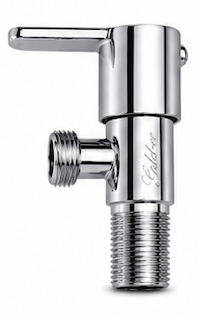 Stainless Steel Angle Valve, Premium Chrome Finish, Quarter Turn Shut-Off Valve, Leak-Proof Water Control for Health Faucets, Wash Basins & Toilets, Gold-x