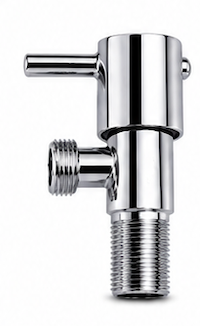 Stainless Steel Angle Valve, Premium Chrome Finish, Quarter Turn Shut-Off Valve, Leak-Proof Water Control for Health Faucets, Wash Basins & Toilets, Gold-x