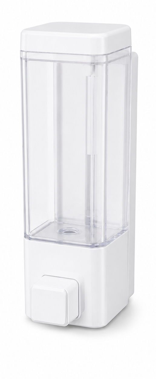 Small Wall Mount Soap Dispenser, Compact, ABS Soap Dispenser for Bathroom & Kitchen, Gold-x