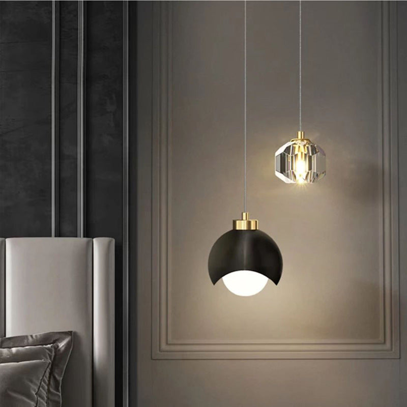 Modern Gold Globe Pendant Light, Luxury Hanging Ceiling Lamp for Kitchen, Dining Room, Bedroom & Living Room