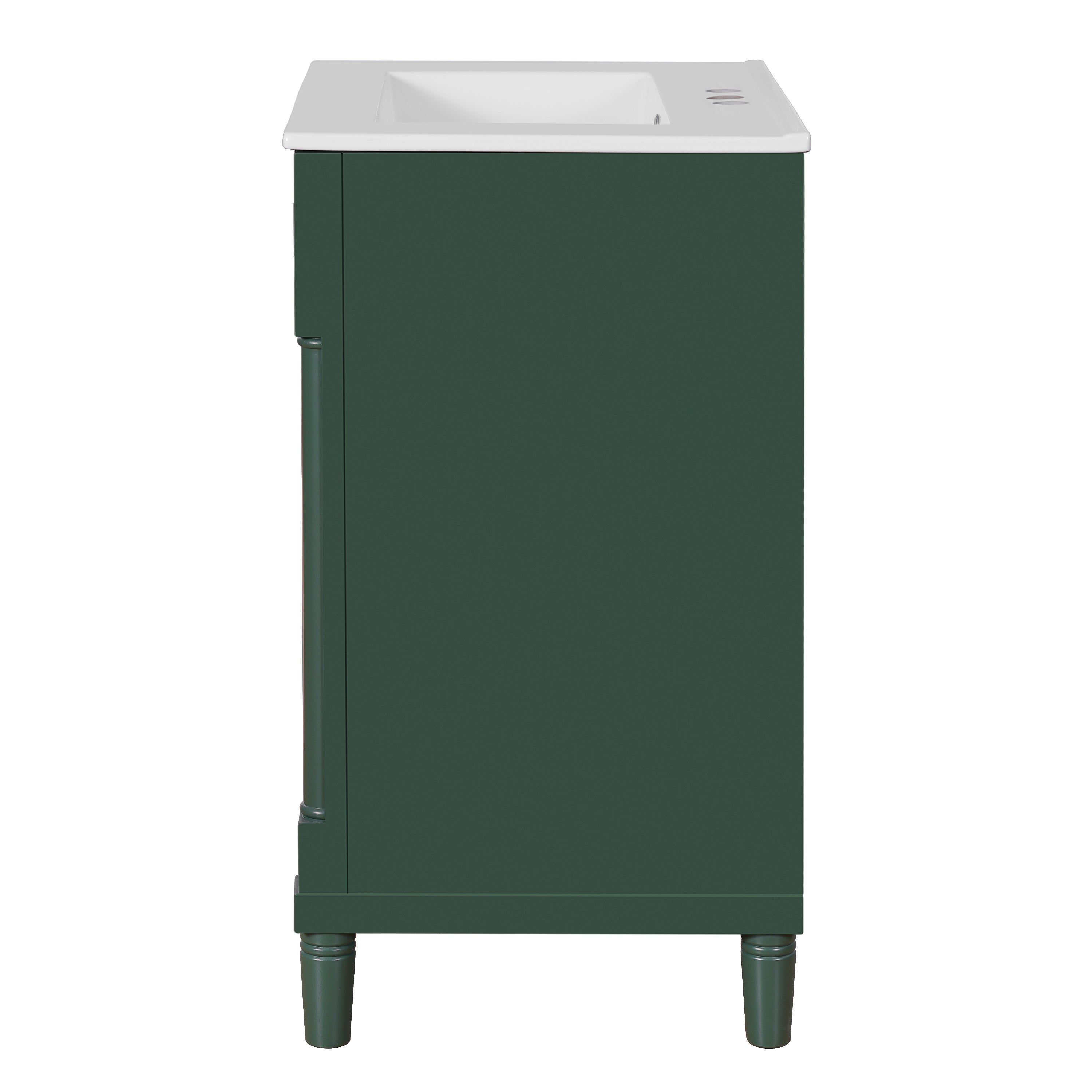 24" Bathroom Vanity With Ceramic Sink