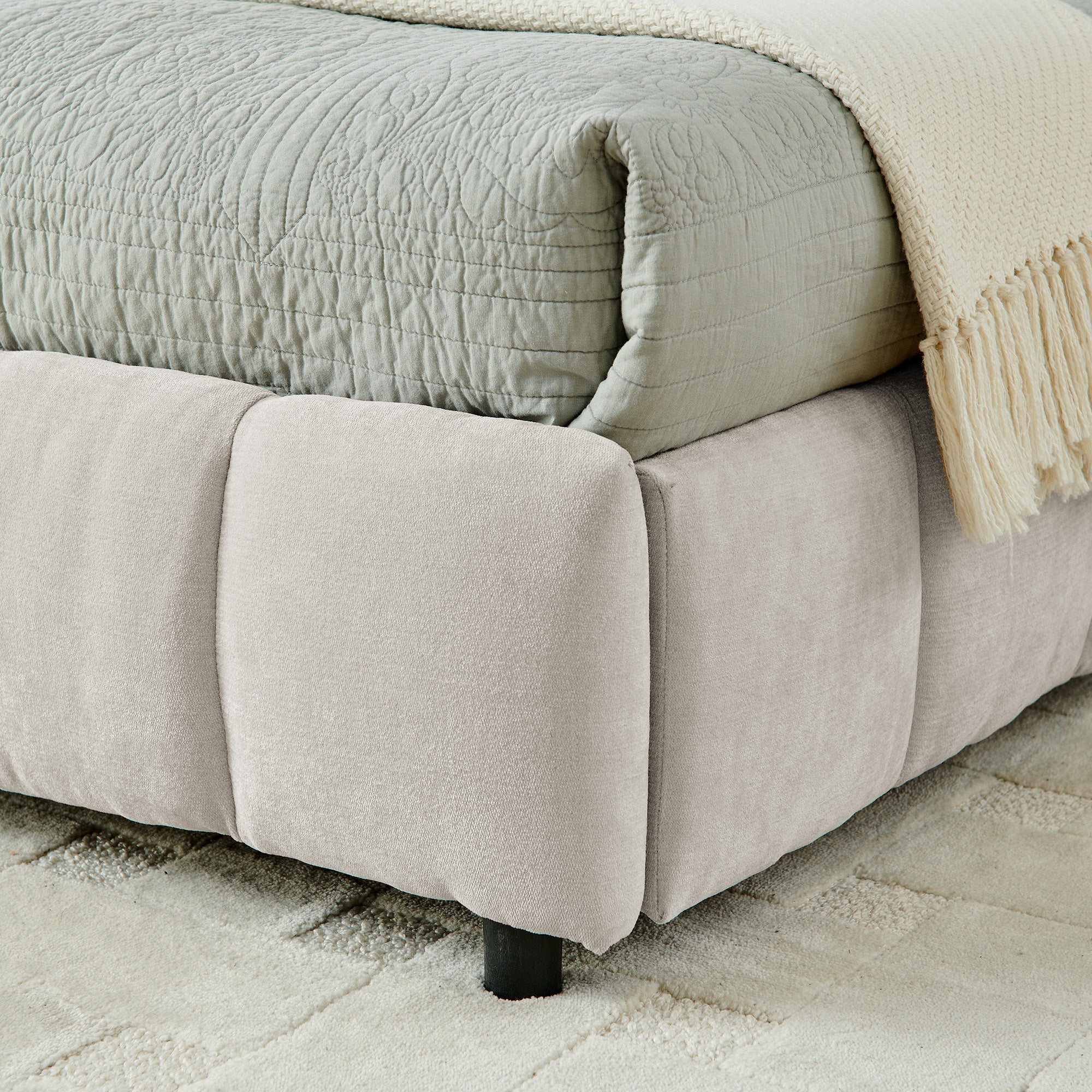 King Size Upholstered Bed