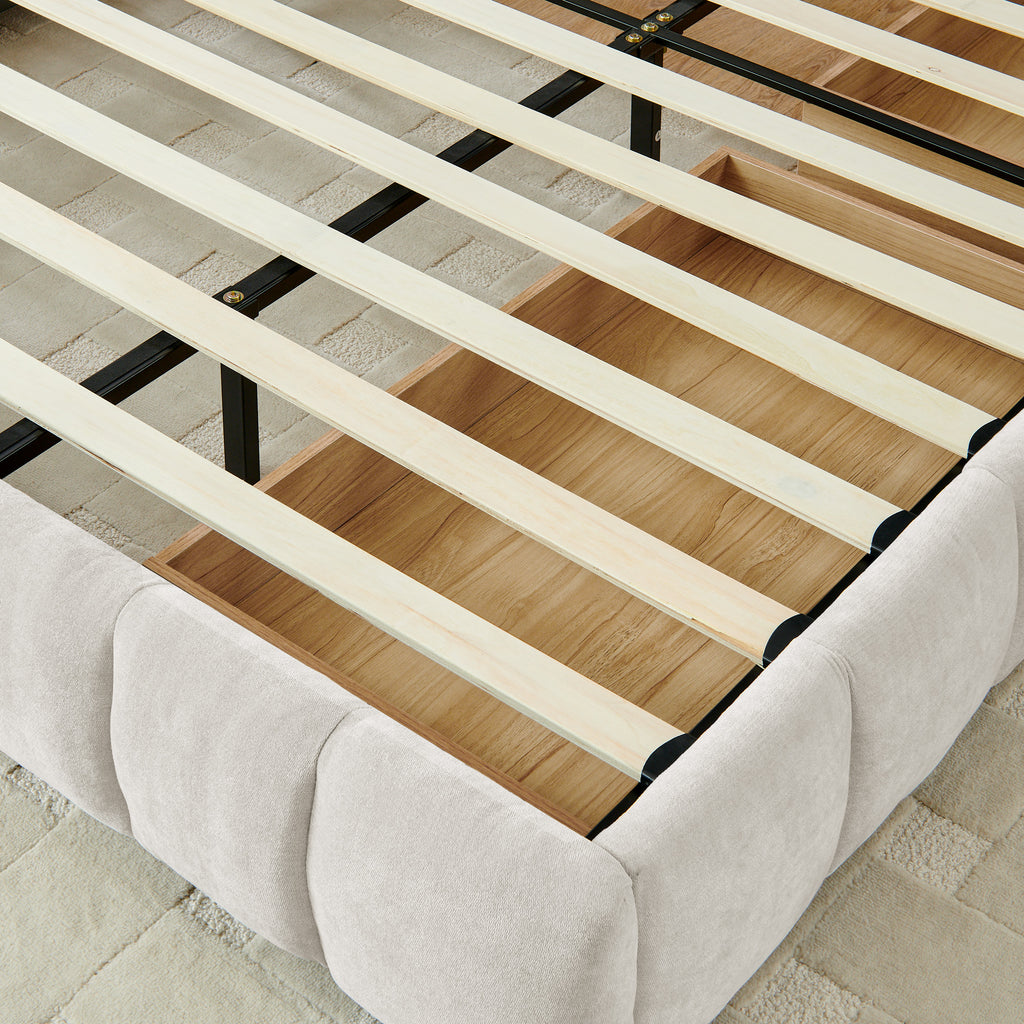 King Size Upholstered Bed