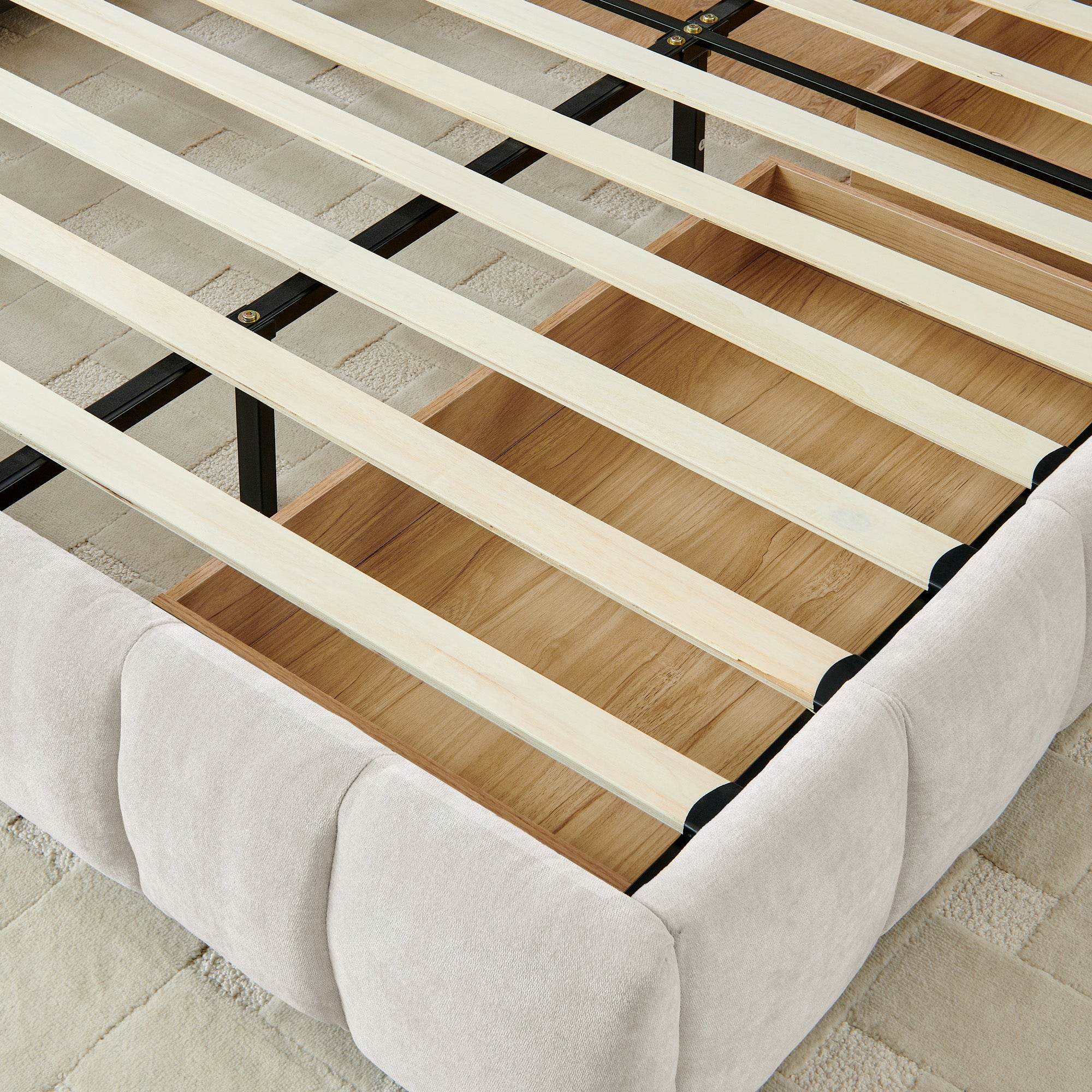 King Size Upholstered Bed