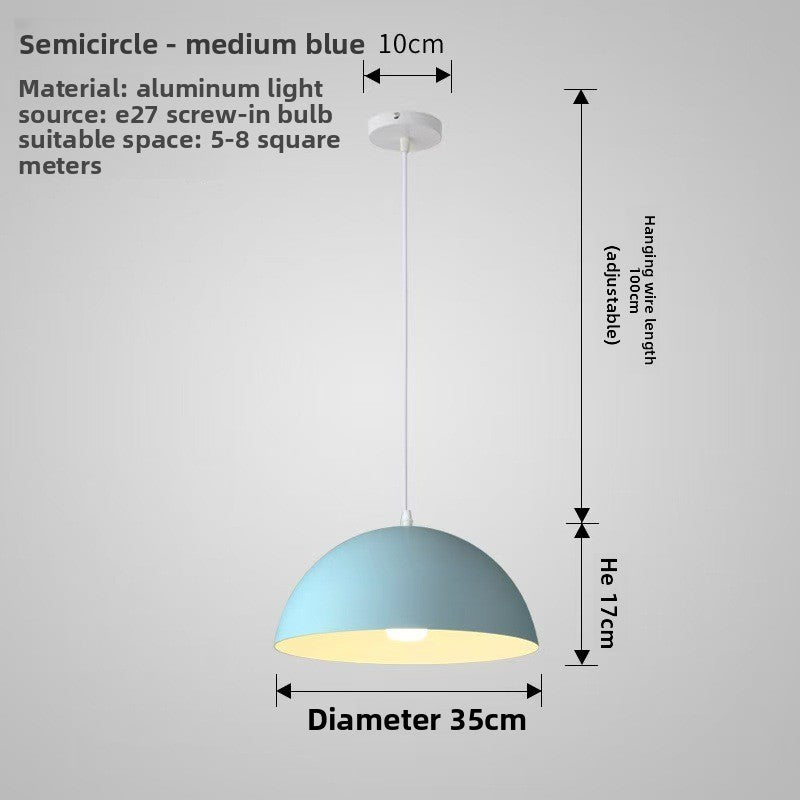 Nordic Dome Pendant Light, Modern Minimalist Hanging Ceiling Lamp for Kitchen, Dining Room & Living Room, Gold-x