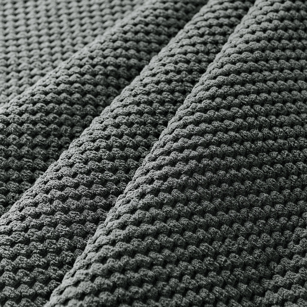 Dark Gray Recliner Chair, Overstuffed