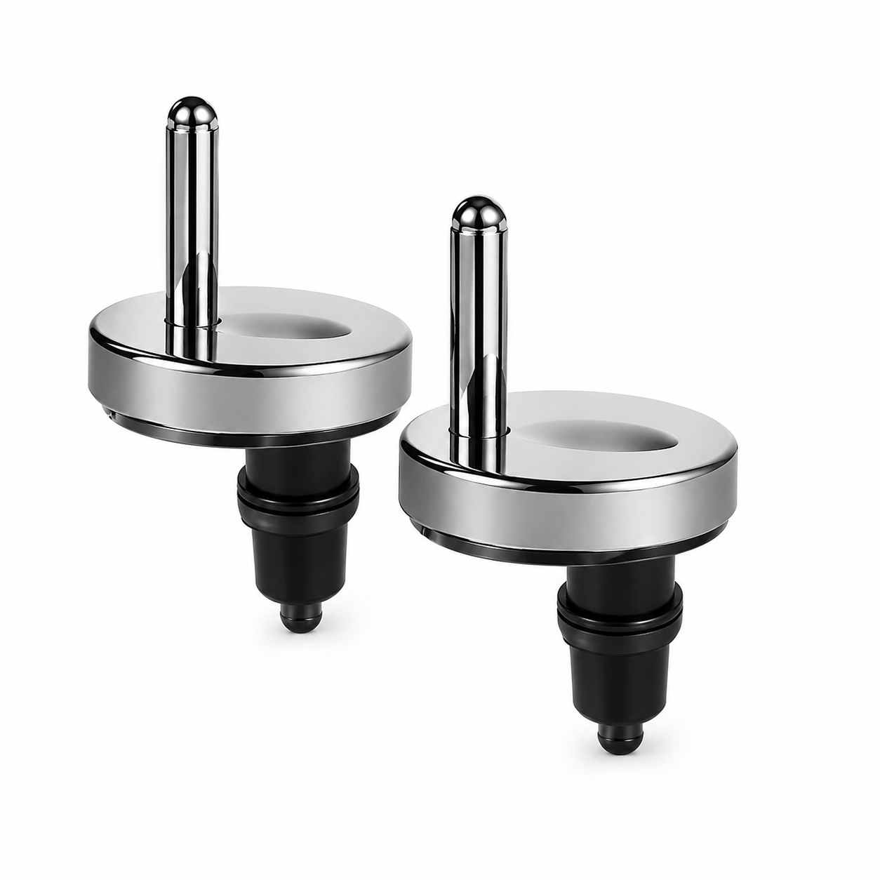 PVC Toilet Seat Cover Hinges, Durable Replacement Hinge Set, Universal Bathroom Seat Fittings, Gold-x