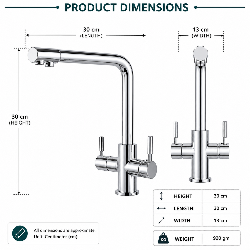 Sink Mixer With Ro Tap - Gold-x