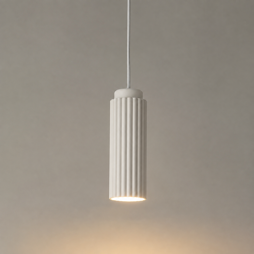 Modern Minimalist Cylindrical Pendant Light, Nordic Hanging Ceiling Lamp for Kitchen, Dining Room, Bedroom & Living Room