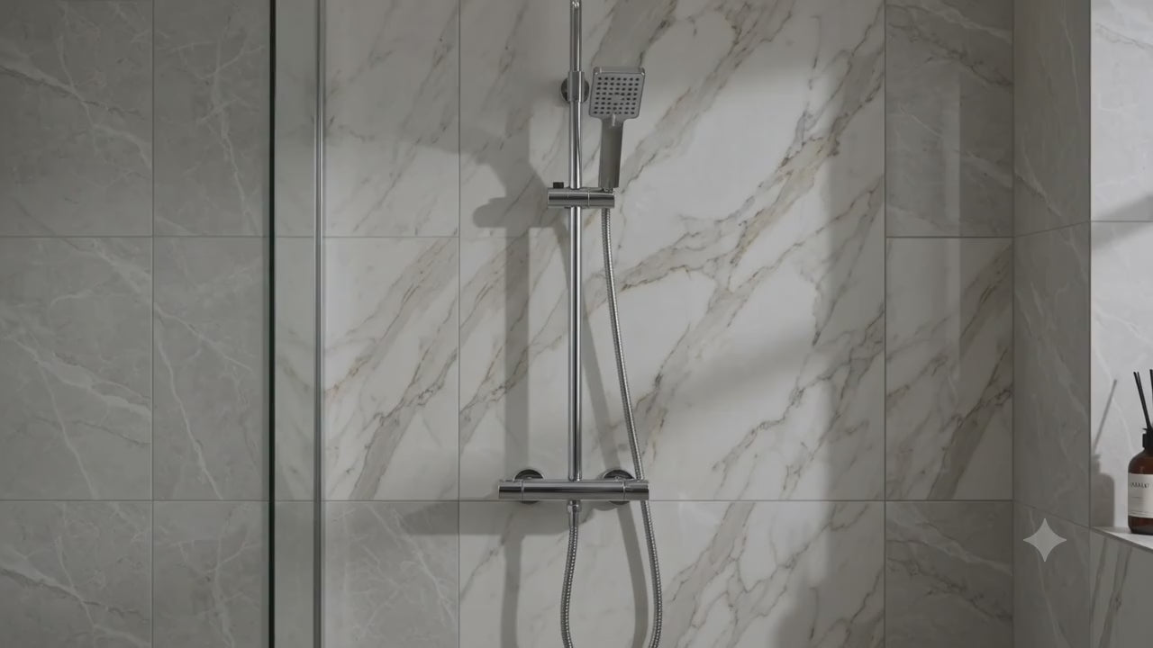 Adjustable Shower Rail, Stainless Steel Shower Slide Bar with Hand Shower Holder, Wall-Mounted Bathroom Shower Rail, Rust-Resistant, Gold-x