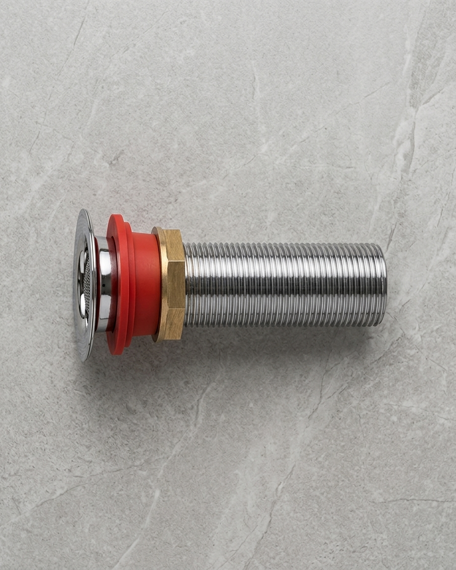 Heavy Duty Waste Coupling, Premium Stainless Steel Drain Waste for Wash Basin & Sink, Rust Resistant - Gold-x