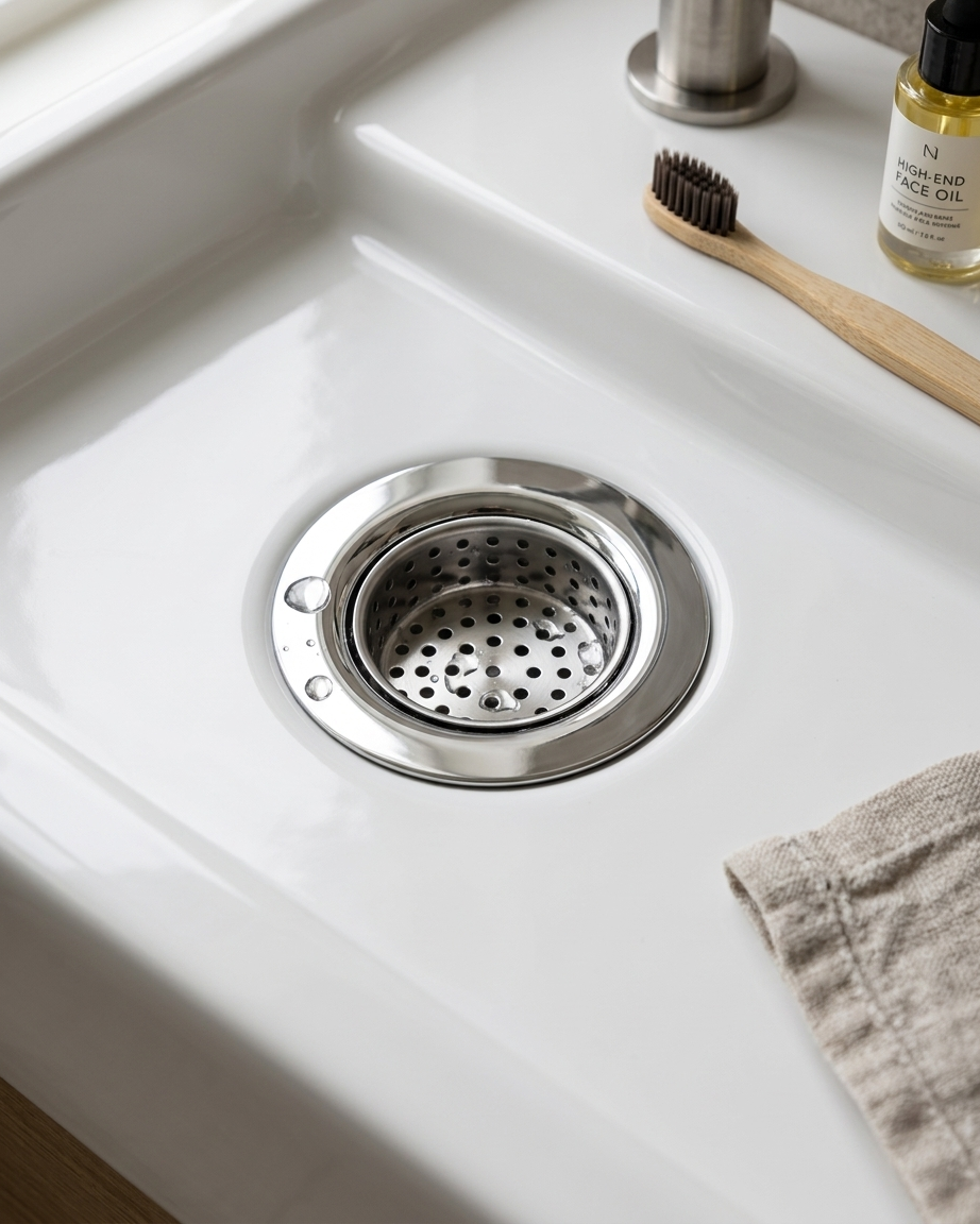 Heavy Duty Waste Coupling, Premium Stainless Steel Drain Waste for Wash Basin & Sink, Rust Resistant - Gold-x